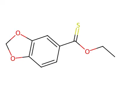 1,3-Benzodioxole-5-carbothioic acid, O-ethyl ester structure