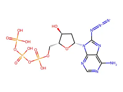 8-Azido-2'-deoxyadenosine-5'-triphosphate structure