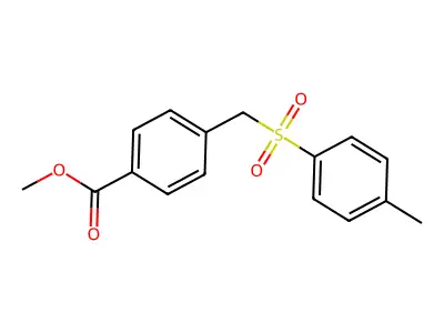 Methyl 4-{[(4-methylphenyl)sulfonyl]methyl}benzoate structure