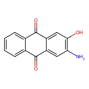 2-Amino-3-hydroxyanthraquinone structure
