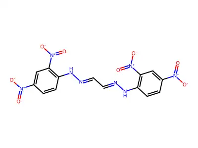 Glyoxal bis(2,4-dinitrophenyl-hydrazone) structure