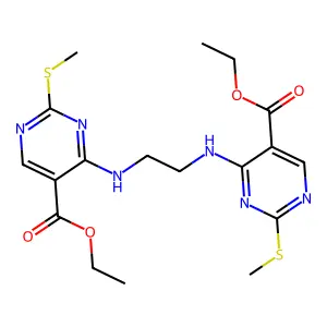 ethyl 4-[2-[(5-ethoxycarbonyl-2-methylsulfanylpyrimidin-4-yl structure