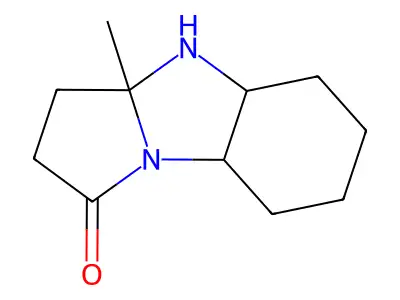 3a-Methyl-decahydro-benzo[d]pyrrolo[1,2-a]-imidazol-1-one structure