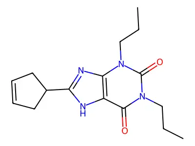 N-Methyl-2',3'-didehydro-2',3'-dideoxyadenosine structure