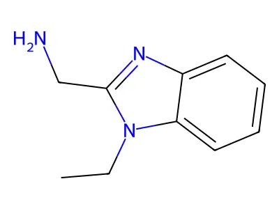 (1-ethyl-1H-1,3-benzodiazol-2-yl)methanamine structure