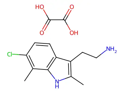 2-(6-chloro-2,7-dimethyl-1H-indol-3-yl)ethanamine structure