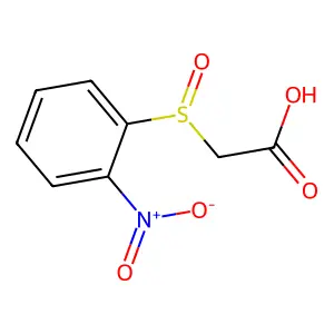 [(2-硝基苯基)亚磺酰基]乙酸 structure