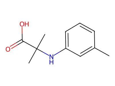 2-Methyl-2-m-tolylamino-propionic acid structure