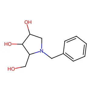 N-Benzyl-1,4-dideoxy-1,4-imino-L-ribitol structure