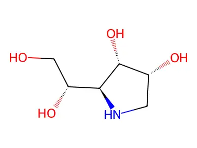 1,4-Dideoxy-1,4-imino-D-tallitol structure