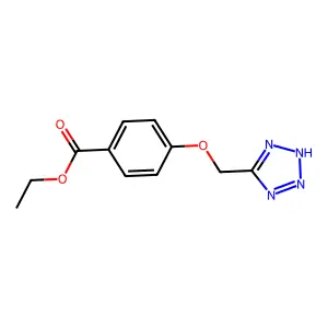ethyl 4-(2H-tetrazol-5-ylmethoxy)benzoate structure