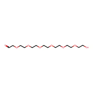 O-Acetaldehydyl-hexaethylene glycol structure
