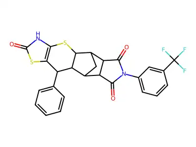 C26H19F3N2O3S2 structure
