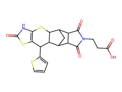 C20H18N2O5S3 structure