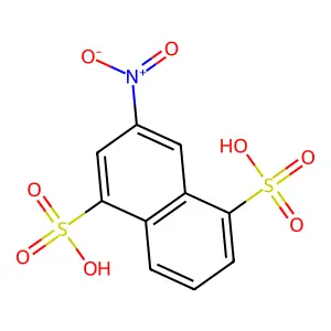 1,5-Naphthalenedisulfonic acid, 3-nitro- structure