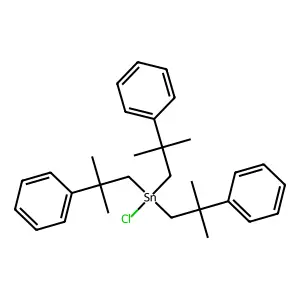 Stannane, chlorotris(2-methyl-2-phenylpropyl)- structure