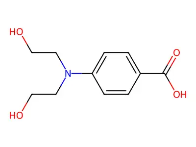 4-[Bis(2-hydroxyethyl)amino]benzoic acid structure