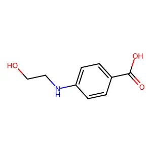4-[(2-羟乙基)氨基]苯甲酸 structure