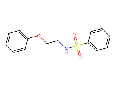 N-(2-phenoxyethyl)benzenesulfonamide structure