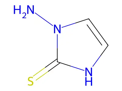 1-amino-1H-imidazole-2-thiol structure