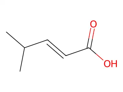 3-异丙基丙烯酸 structure