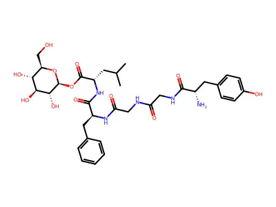 1-5-b-Neoendorphin (human), beta-D-glucopyranosyl ester structure