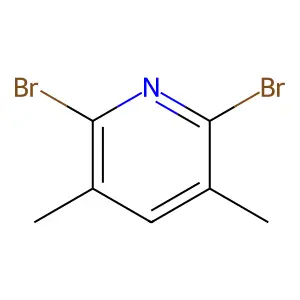 2,6-Dibromo-3,5-dimethylpyridine structure
