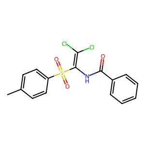 Benzamide, N-[2,2-dichloro-1-[(4-methylphenyl)sulfonyl]ethenyl]- structure