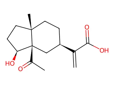 Cyperanic acid structure