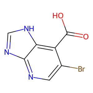 6-Bromo-3H-imidazo[4,5-B]pyridine-7-carboxylic acid structure