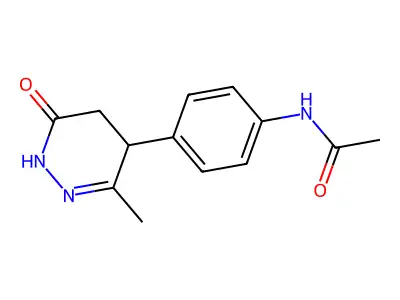 Acetamide, N-(4-(1,4,5,6-tetrahydro-3-methyl-6-oxo-4-pyridazinyl)phenyl)- structure