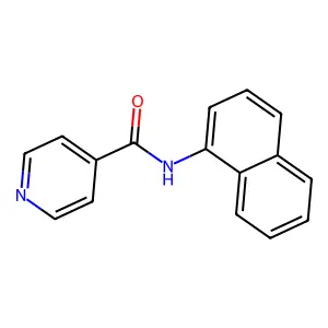 N-(Naphthalen-1-yl)isonicotinamide structure