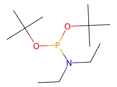 Di-tert-butyl diethylphosphoramidite structure