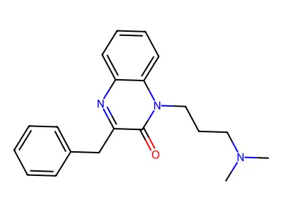 2(1H)-Quinoxalinone, 3-benzyl-1-(3-(dimethylamino)propyl)- structure
