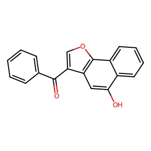 (5-Hydroxynaphtho[1,2-b]furan-3-yl)(phenyl)methanone structure
