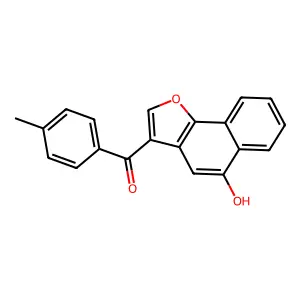 (5-Hydroxynaphtho[1,2-b]furan-3-yl)(4-methylphenyl)methanone structure