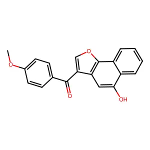 (5-Hydroxynaphtho[1,2-b]furan-3-yl)(4-methoxyphenyl)methanone structure
