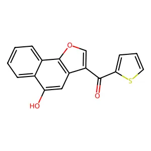 (5-Hydroxynaphtho[1,2-b]furan-3-yl)(2-thienyl)methanone structure