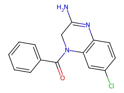 1-Benzoyl-7-chloro-1,2-dihydro-3-aminoquinoxaline structure