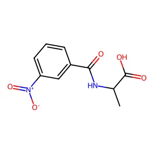 2-[(3-Nitrophenyl)formamido]propanoic acid structure