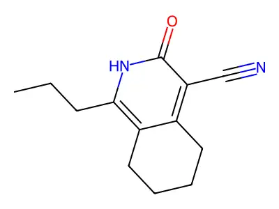 3-Hydroxy-1-propyl-5,6,7,8-tetrahydroisoquinoline-4-carbonitrile structure