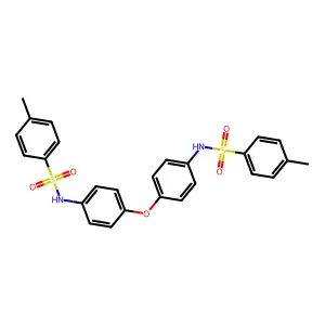 N,N'-(oxydibenzene-4,1-diyl)bis(4-methylbenzenesulfonamide) structure