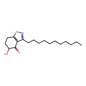 6,7-Dihydro-5-hydroxy-3-undecyl-1,2-benzisoxazol-4(5H)-one structure