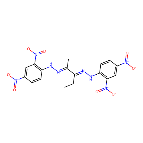 2,3-Pentanedione bis(2,4-dinitrophenylhydrazone) structure