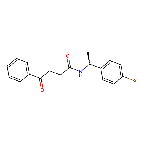 (S)-N-(1-(4-bromophenyl)ethyl)-4-oxo-4-phenylbutanamide structure