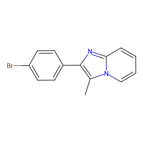 2-(4-Bromophenyl)-3-methylimidazo[1,2-a]pyridine structure