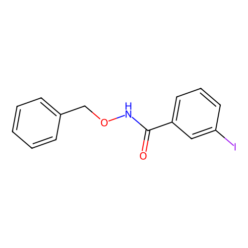 N-(benzyloxy)-3-iodobenzamide structure