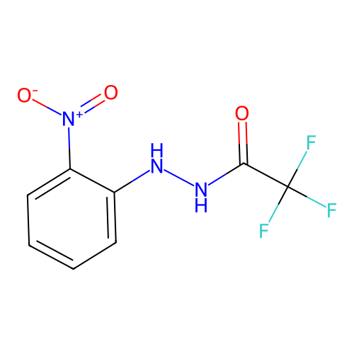 2,2,2-trifluoro-N'-(2-nitrophenyl)acetohydrazide structure