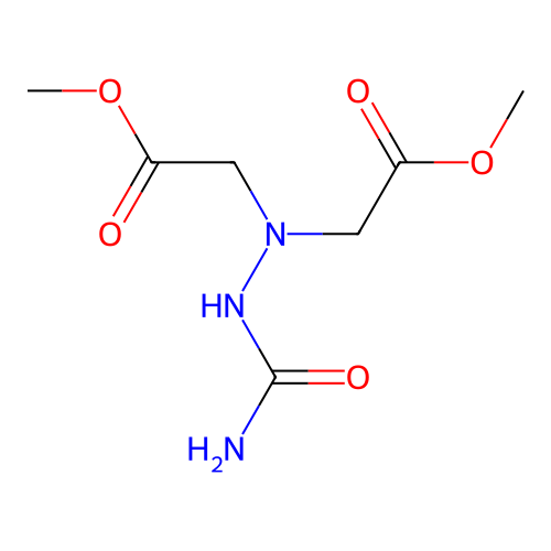 Dimethyl 2,2'-(2-carbamoylhydrazine-1,1-diyl)diacetate structure