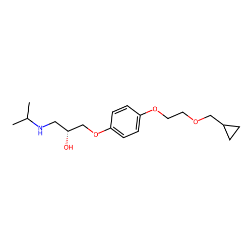 Cicloprolol, (R)- structure